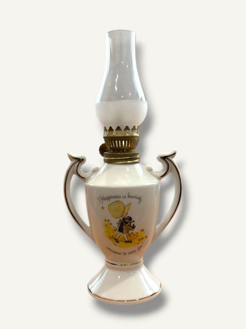2 for $20 - Vintage Holly Hobbie Oil Lamp